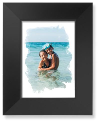 Brushed Moments Art Print, Black, Signature Card Stock, 5x7white