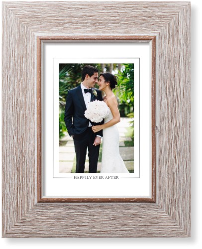 Simple Outline Border Portrait Art Print, Rustic, Signature Card Stock, 5x7white