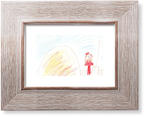 Create Your Own Kids Art Art Print, Rustic, Signature Card Stock, 5x7multi