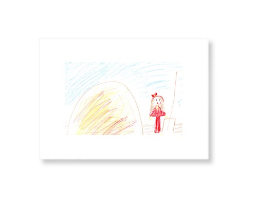 Create Your Own Kids Art Art Print, No Frame, Signature Card Stock, 5x7multi