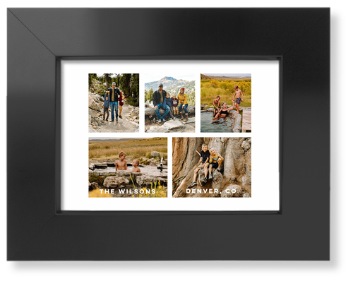 Gallery of Five Art Print, -Black-Multicolor-Signature Card Stock-5x7