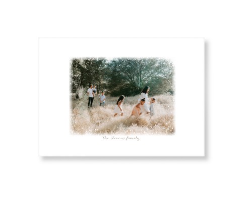Bokeh Border Art Print, -No Frame-White-Signature Card Stock-5x7