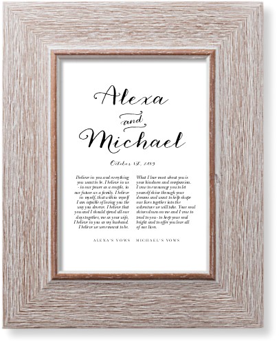 Elegant Wedding Vow Art Print