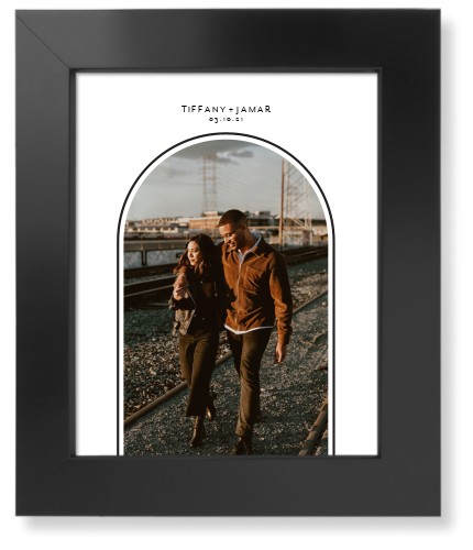 Modern Archway Art Print, Black, Signature Card Stock, 8x10, Gray