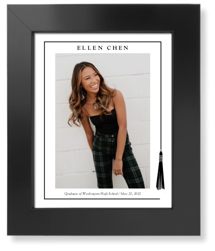 Tassel Grad Art Print, Black, Signature Card Stock, 8x10, Black