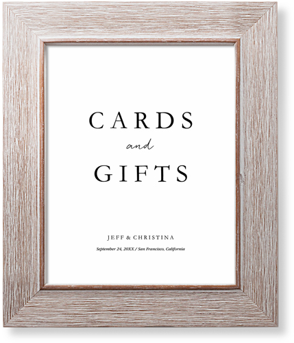 Cards and Gifts Signage Art Print, Rustic, Signature Card Stock, 8x10, Multicolor, multi