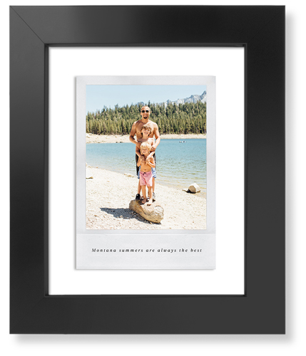 Simple Photo Frame Art Print, Black, Signature Card Stock, 8x10, White