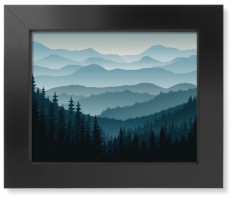 mountain range art print