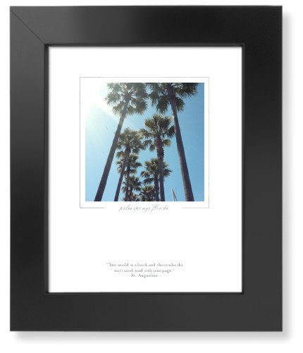 Simple Memory Border Art Print, Black, Signature Card Stock, 8x10, White, white