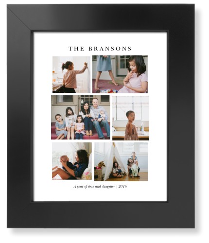 Montage Of Memories Art Print, Black, Signature Card Stock, 8x10, White, white