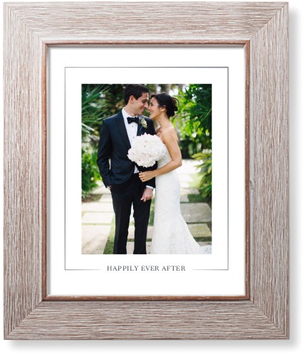 Simple Outline Border Portrait Art Print, Rustic, Signature Card Stock, 8x10, White, white