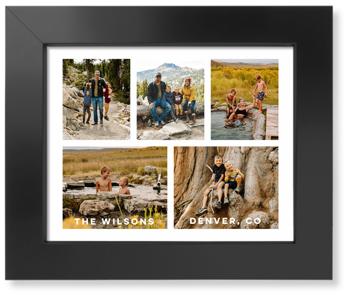 Gallery of Five Art Print, Black, Signature Card Stock, 8x10, Multicolor