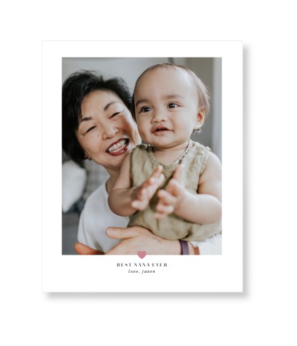 My Heart Art Print, No Frame, Signature Card Stock, 8x10faded rose