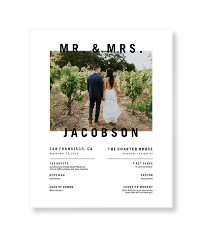 Modern and Minimal Moments Art Print, No Frame, Signature Card Stock, 8x10white