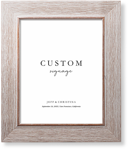 Custom Wedding Signage Art Print, -Rustic-Multicolor-Signature Card Stock-8x10