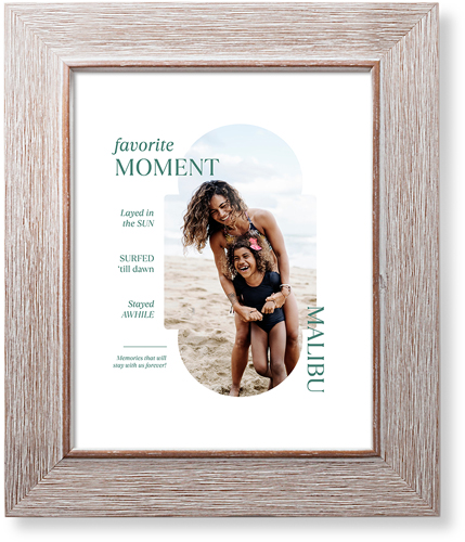 Travel Infographic Art Print, -Rustic-White-Signature Card Stock-8x10