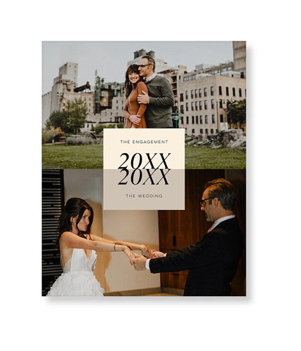 Then and Now Art Print, No Frame, Signature Card Stock, 8x10antique white