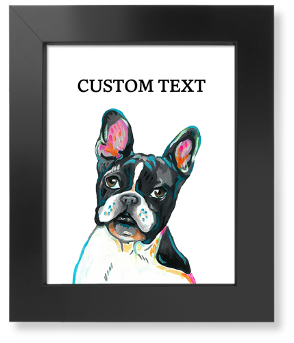 Frenchie Custom Text Art Print