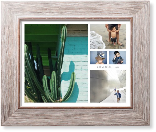 Hero Collage Art Print, -Rustic-White-Signature Card Stock-8x10