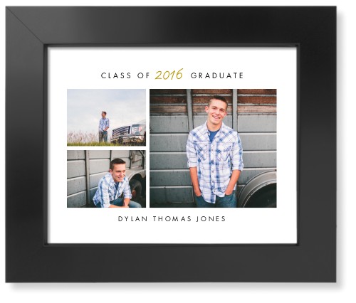 Contemporary Grad Art Print, Black, Signature Card Stock, 8x10white