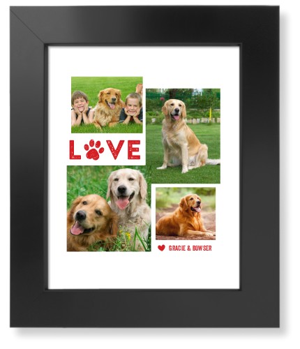 Pet Love Art Print, Black, Signature Card Stock, 8x10white