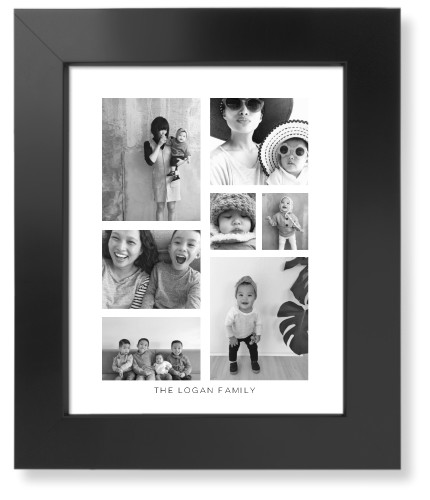 Vertical Gallery Collage of Seven Art Print, Black, Signature Card Stock, 8x10multi