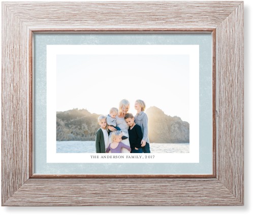 Bold Frame Landscape Art Print, -Rustic-Blue-Signature Card Stock-8x10