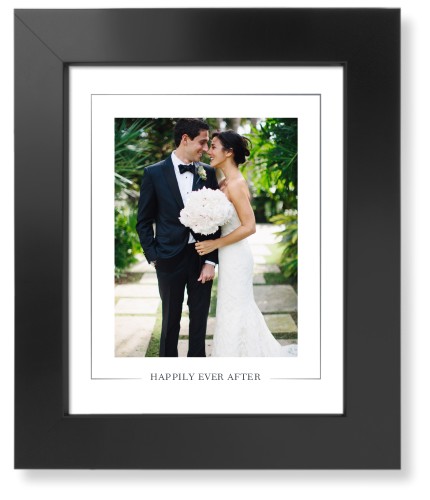 Simple Outline Border Portrait Art Print, Black, Signature Card Stock, 8x10white