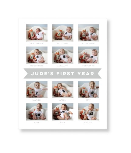 A Year in Summary Art Print, -No Frame-White-Signature Card Stock-8x10