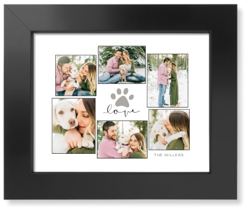 Rustic Paw Collage Art Print, Black, Signature Card Stock, 8x10black