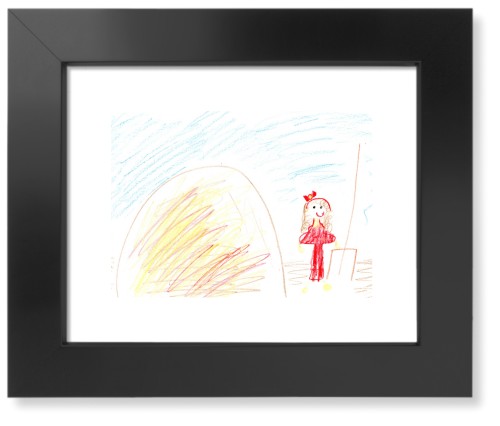 Create Your Own Kids Art Art Print, -Black-Multicolor-Signature Card Stock-8x10