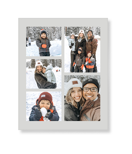 Gallery of Five Portrait Art Print, -No Frame-Multicolor-Signature Card Stock-8x10