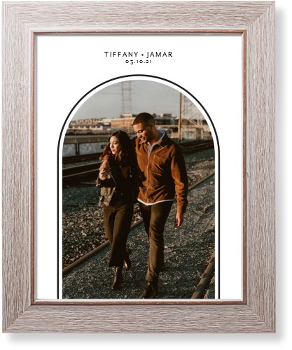 Modern Archway Art Print, Rustic, Signature Card Stock, 11x14, Gray