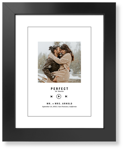 Our Song Art Print, Black, Signature Card Stock, 11x14, White