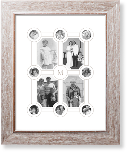 Vintage Family Tree Art Print, Rustic, Signature Card Stock, 11x14, White