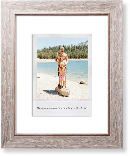 Simple Photo Frame Art Print, Rustic, Signature Card Stock, 11x14, White