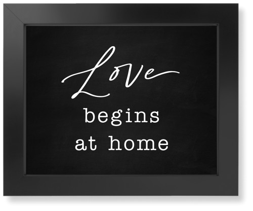 Love Is Home Art Print, Black, Signature Card Stock, 11x14, Multicolor