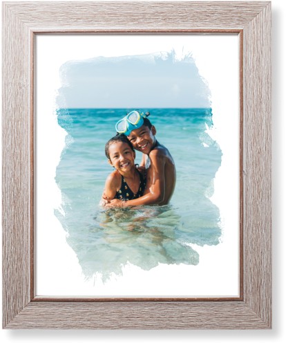 Brushed Moments Art Print, Rustic, Signature Card Stock, 11x14, White, white