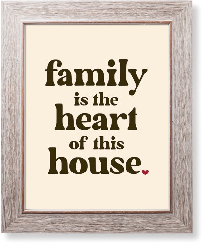 Heart Of House Art Print, Rustic, Signature Card Stock, 11x14, Multicolor