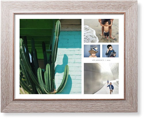 Hero Collage Art Print, Rustic, Signature Card Stock, 11x14, White, white