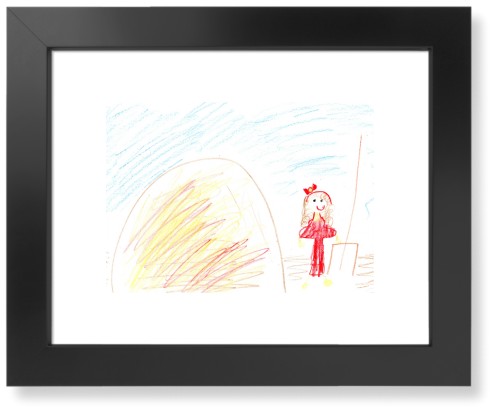 Create Your Own Kids Art Art Print, Black, Signature Card Stock, 11x14, Multicolor, multi