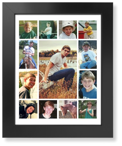 Hero Gallery of Thirteen Art Print, -Black-Multicolor-Signature Card Stock-11x14