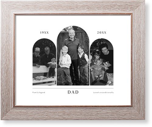 Timeline Arches Art Print, -Rustic-White-Signature Card Stock-11x14