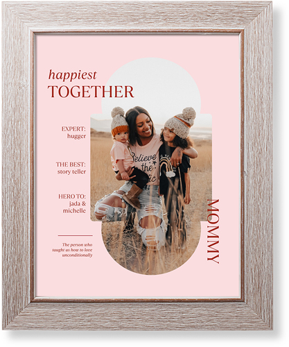 FavoriteInfographic Art Print, -Rustic-Pink-Signature Card Stock-11x14