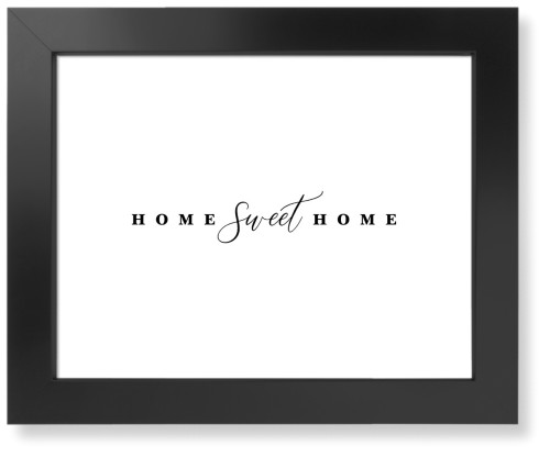 Home Sweet Home Script Art Print