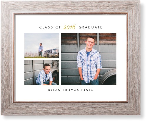 Contemporary Grad Art Print, -Rustic-White-Signature Card Stock-11x14