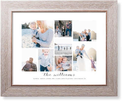 Clean Gallery Collage of Eight Art Print, Rustic, Signature Card Stock, 11x14multi