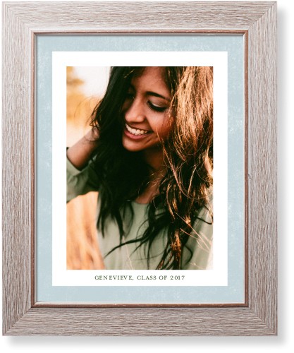Bold Frame Art Print, -Rustic-Blue-Signature Card Stock-11x14