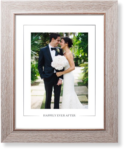 Simple Outline Border Portrait Art Print, Rustic, Signature Card Stock, 11x14white