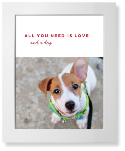 Love And A Dog Gallery of One Art Print